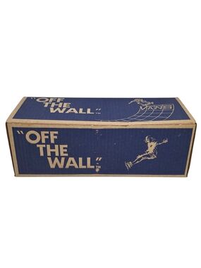 Vintage 1970s/80s VANS "Off The Wall" Empty Shoe Box • Made in USA Anaheim, CA